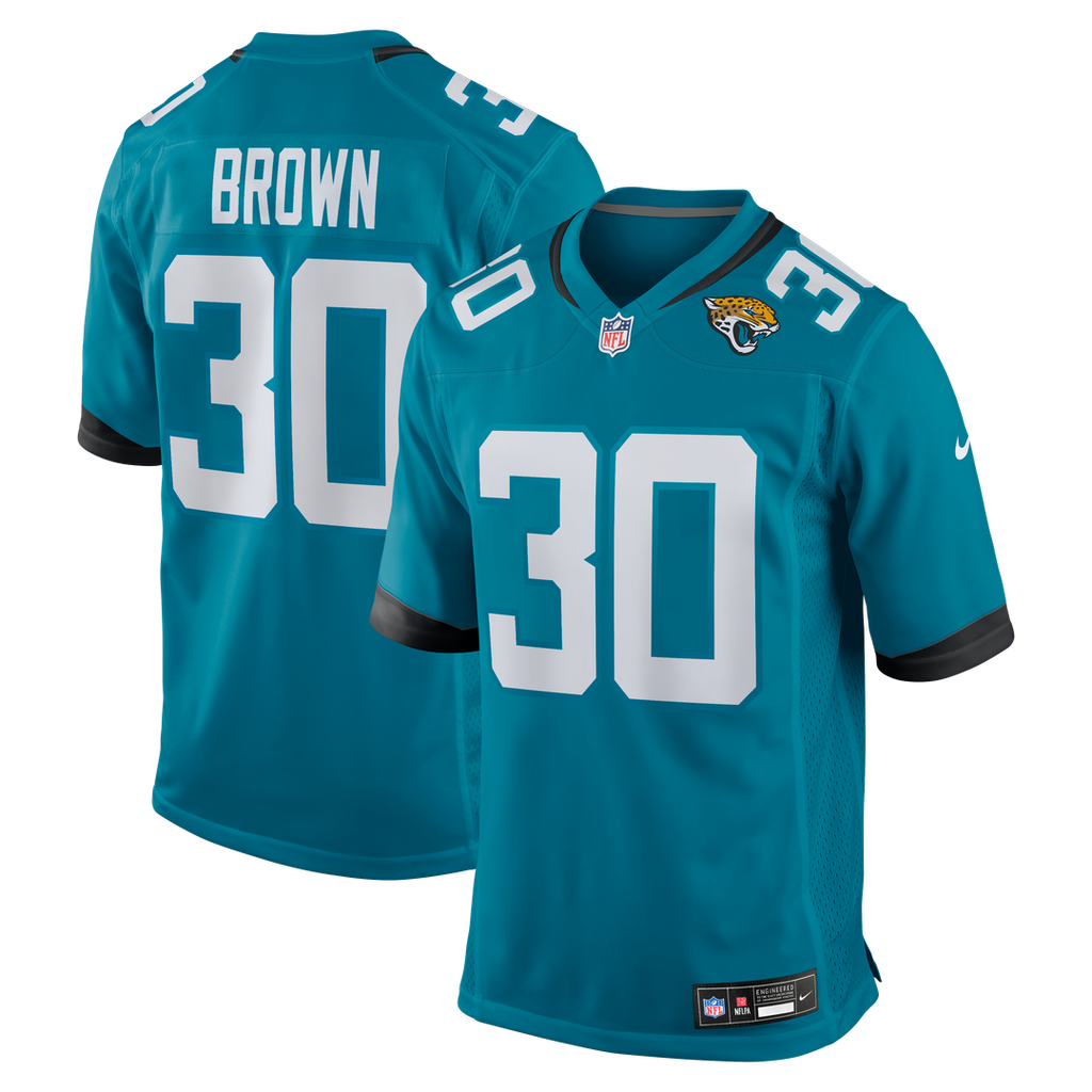 Jacksonville Jaguars Montaric Brown Nike Game Player Jersey - Teal