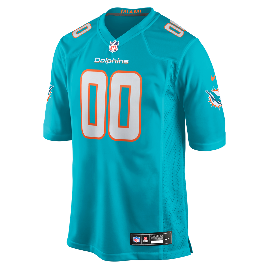 Miami Dolphins Nike Custom Game Jersey - Aqua