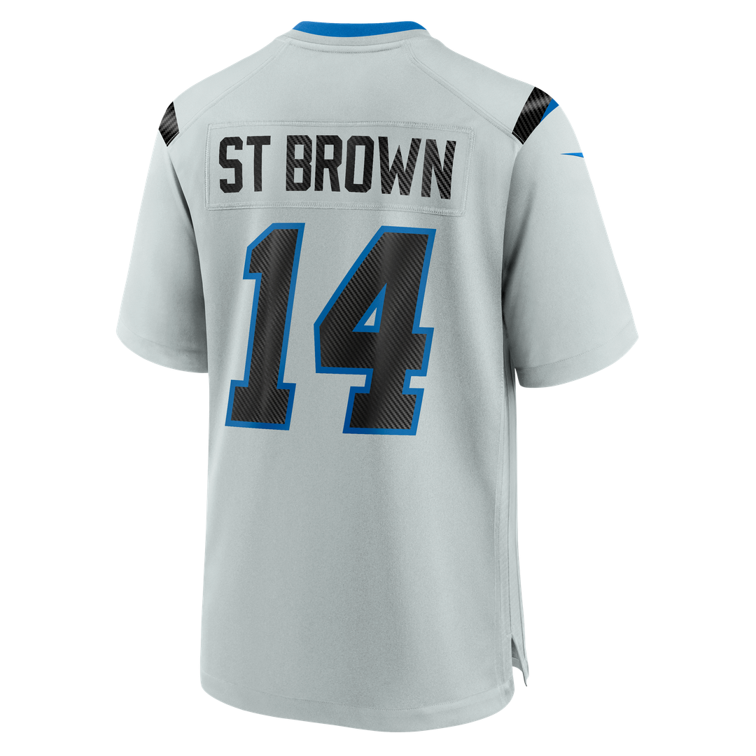Detroit Lions Amon-Ra St. Brown Nike 2026 Rivalries Collection Game Jersey - Silver