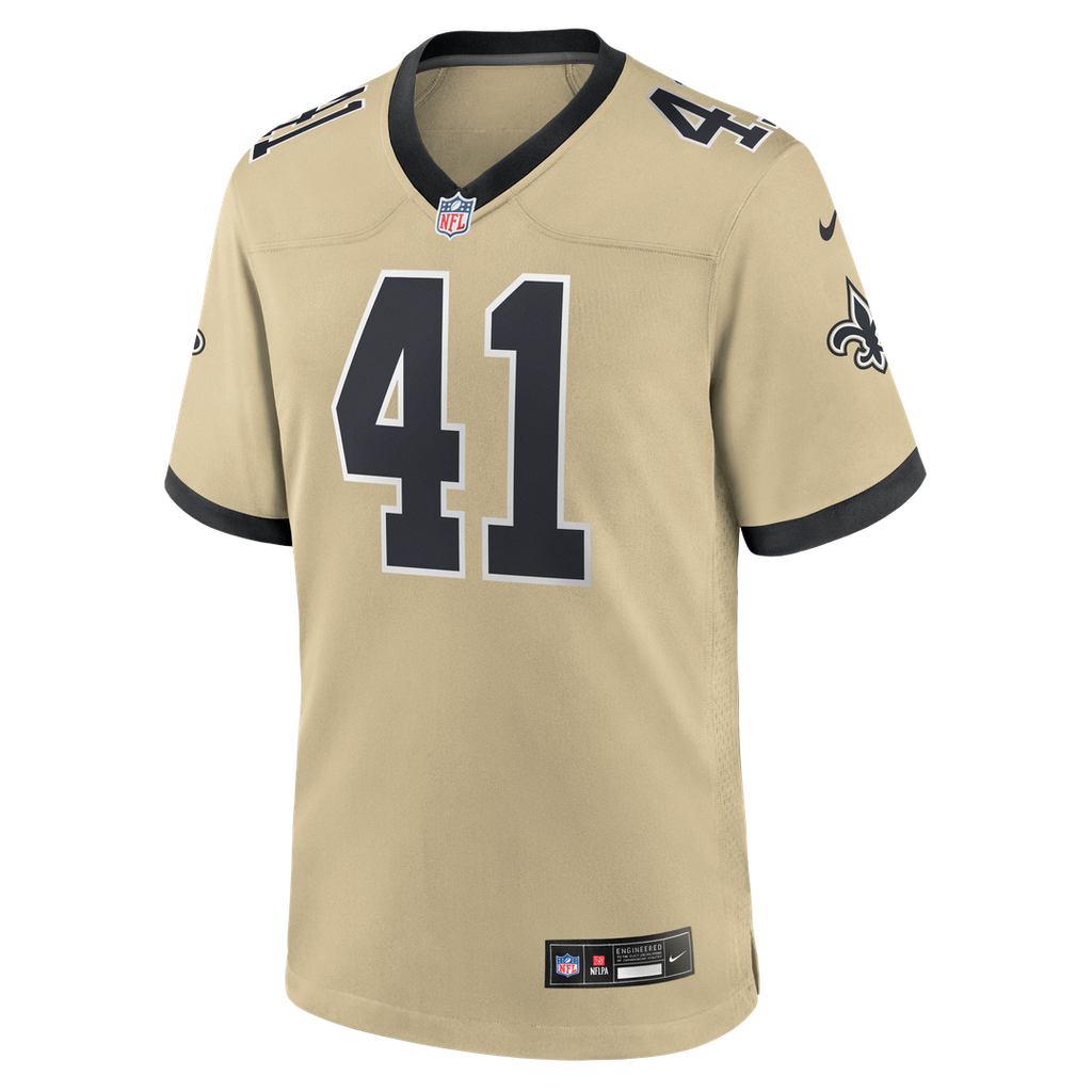 New Orleans Saints Alvin Kamara Nike Gameday Golds Alternate Game Player Jersey - Gold