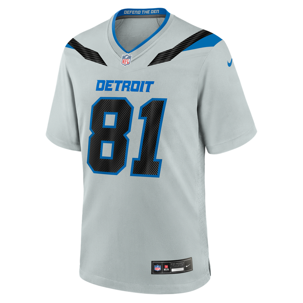 Detroit Lions Calvin Johnson Nike 2026 Rivalries Collection Game Jersey - Silver