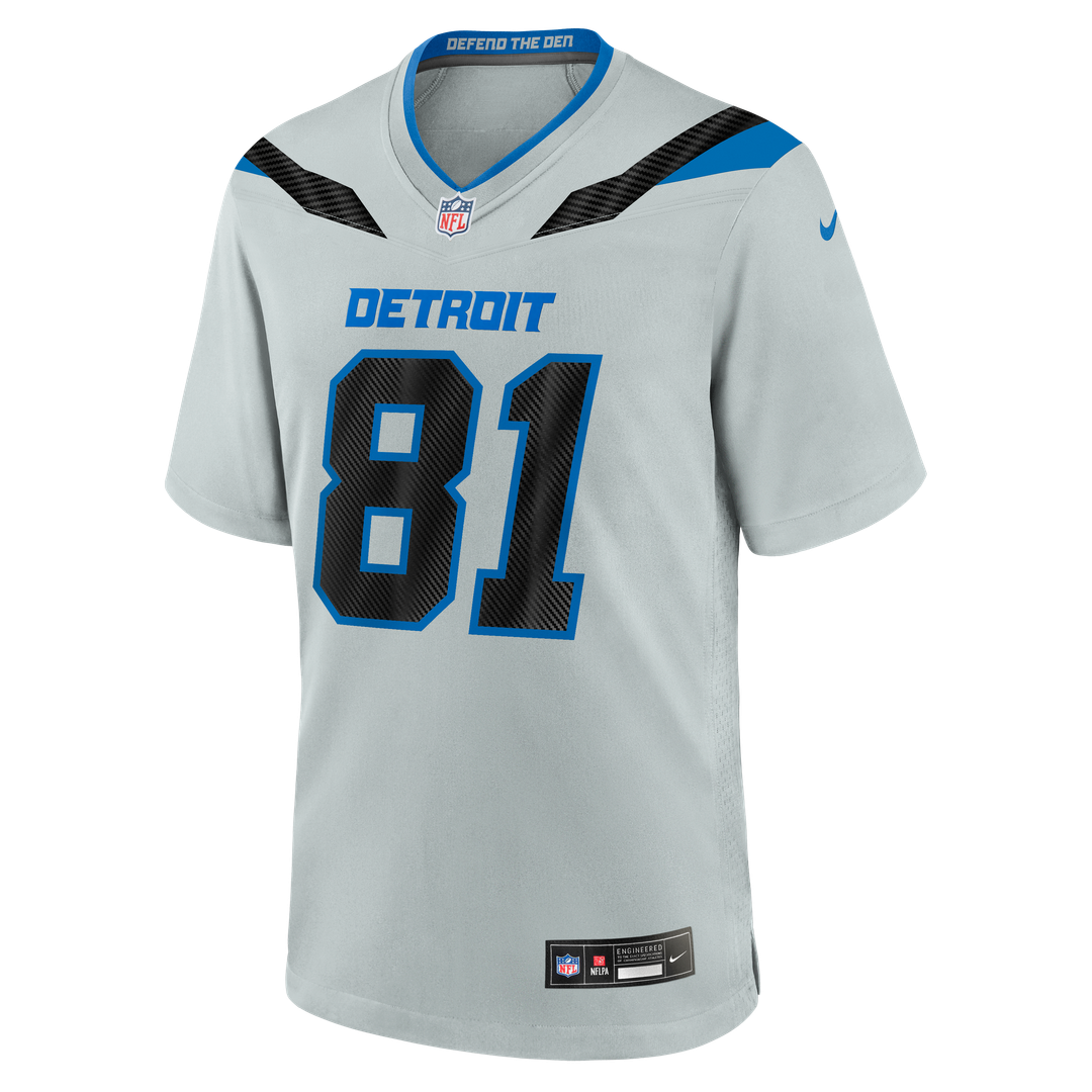 Detroit Lions Calvin Johnson Nike 2026 Rivalries Collection Game Jersey - Silver