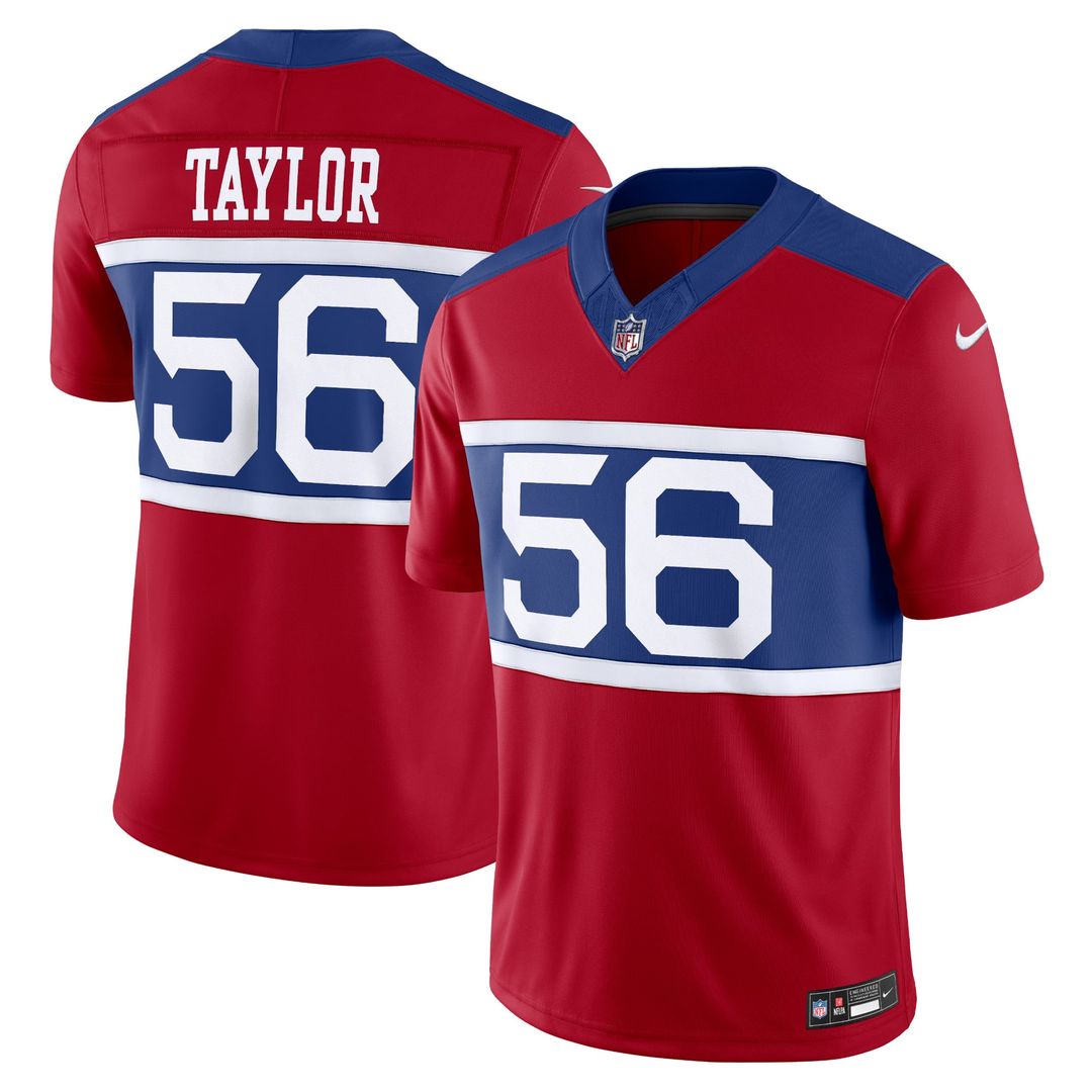 New York Giants Lawrence Taylor Nike Alternate Vapor F.U.S.E. Retired Player Limited Jersey - Century Red