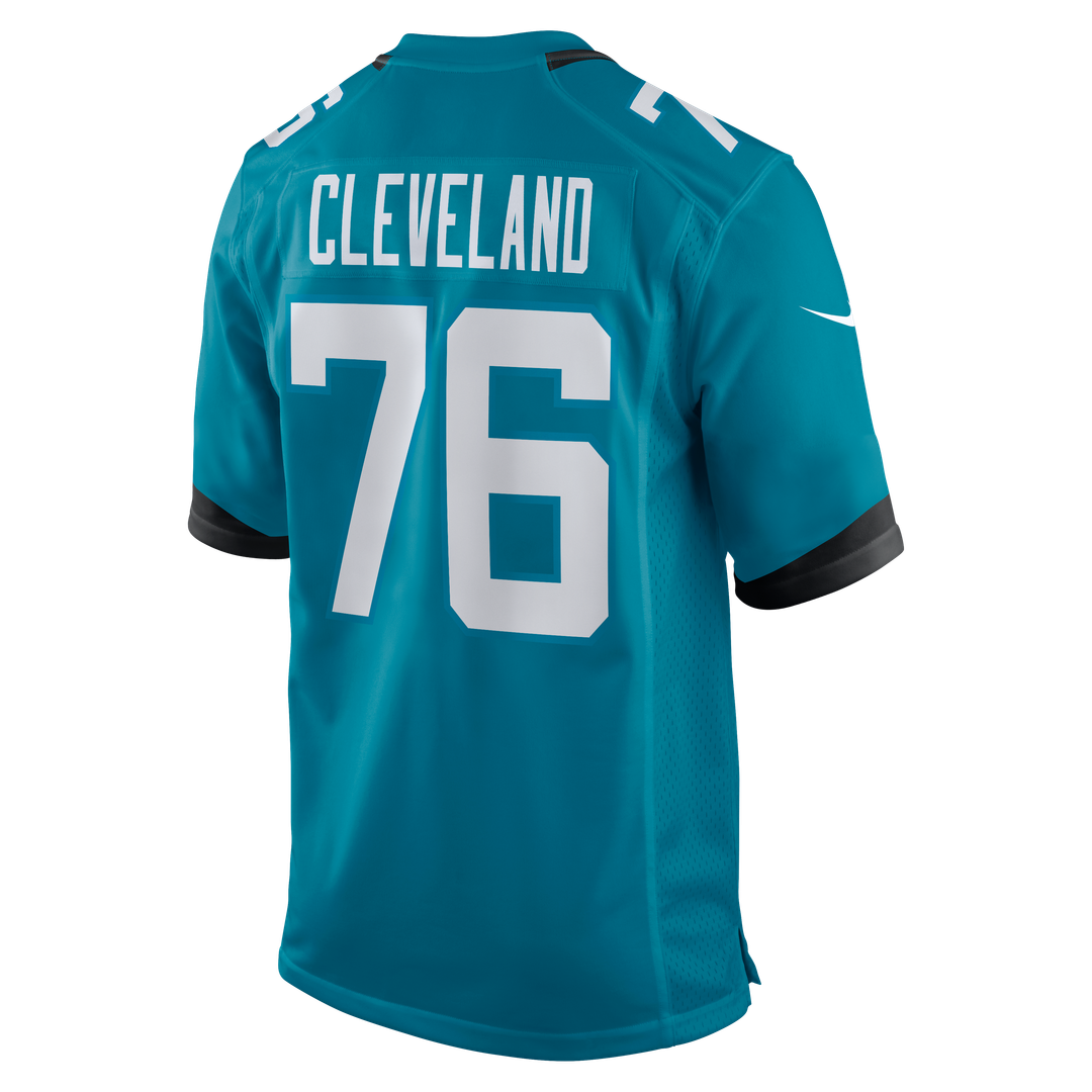 Jacksonville Jaguars Ezra Cleveland Nike Game Jersey - Teal