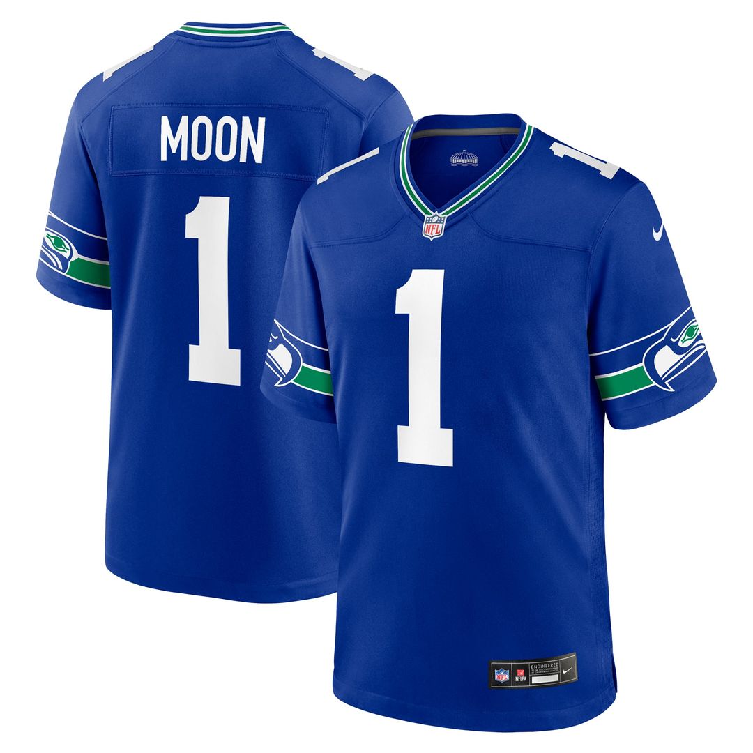 Seattle Seahawks Warren Moon Nike Retired Player Alternate Game Jersey - Royal