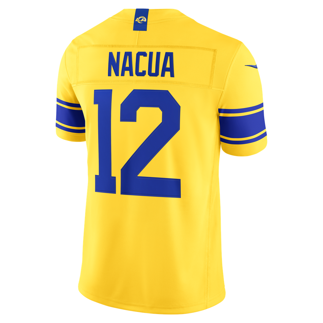 Los Angeles Rams Puka Nacua Nike Vapor F.U.S.E. Stitched Limited Jersey - White