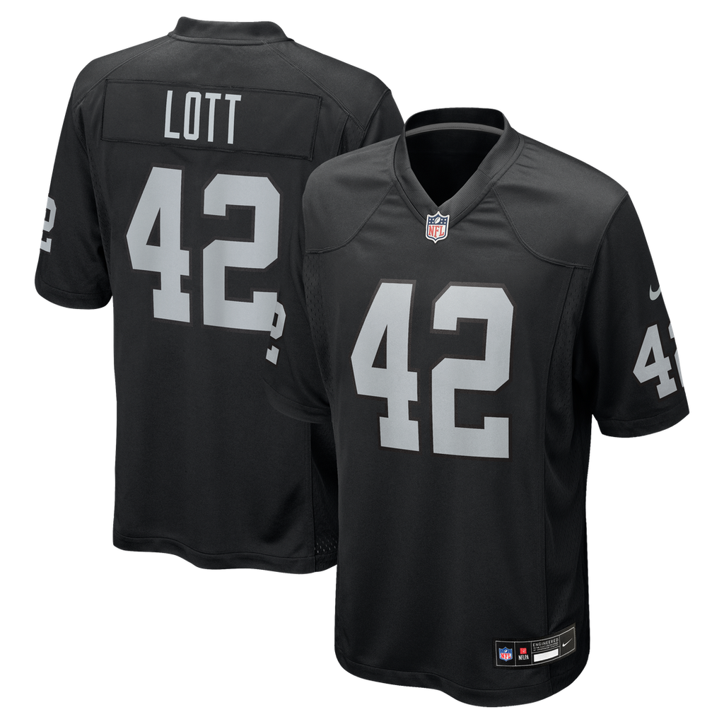 Las Vegas Raiders Ronnie Lott Nike Game Retired Player Jersey - Black