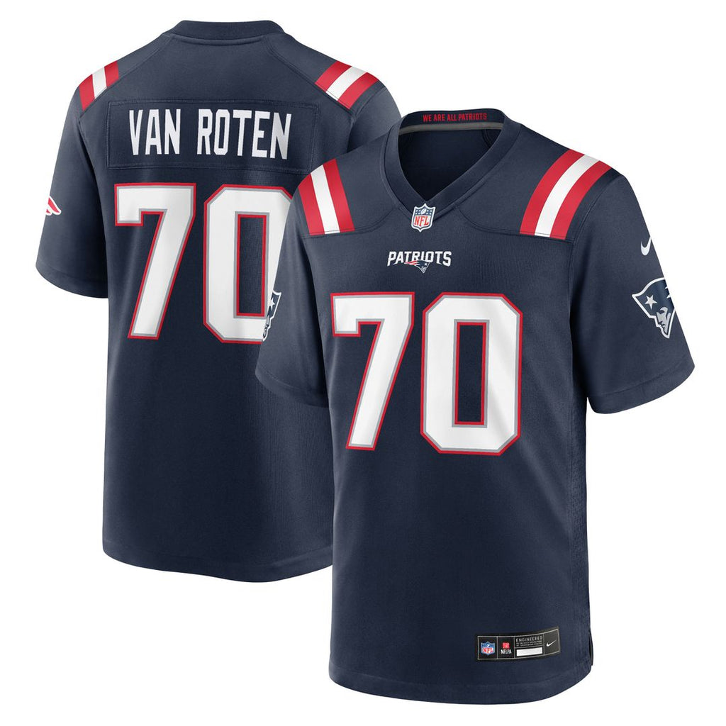 New England Patriots Greg Van Roten Nike Team Game Jersey - Navy