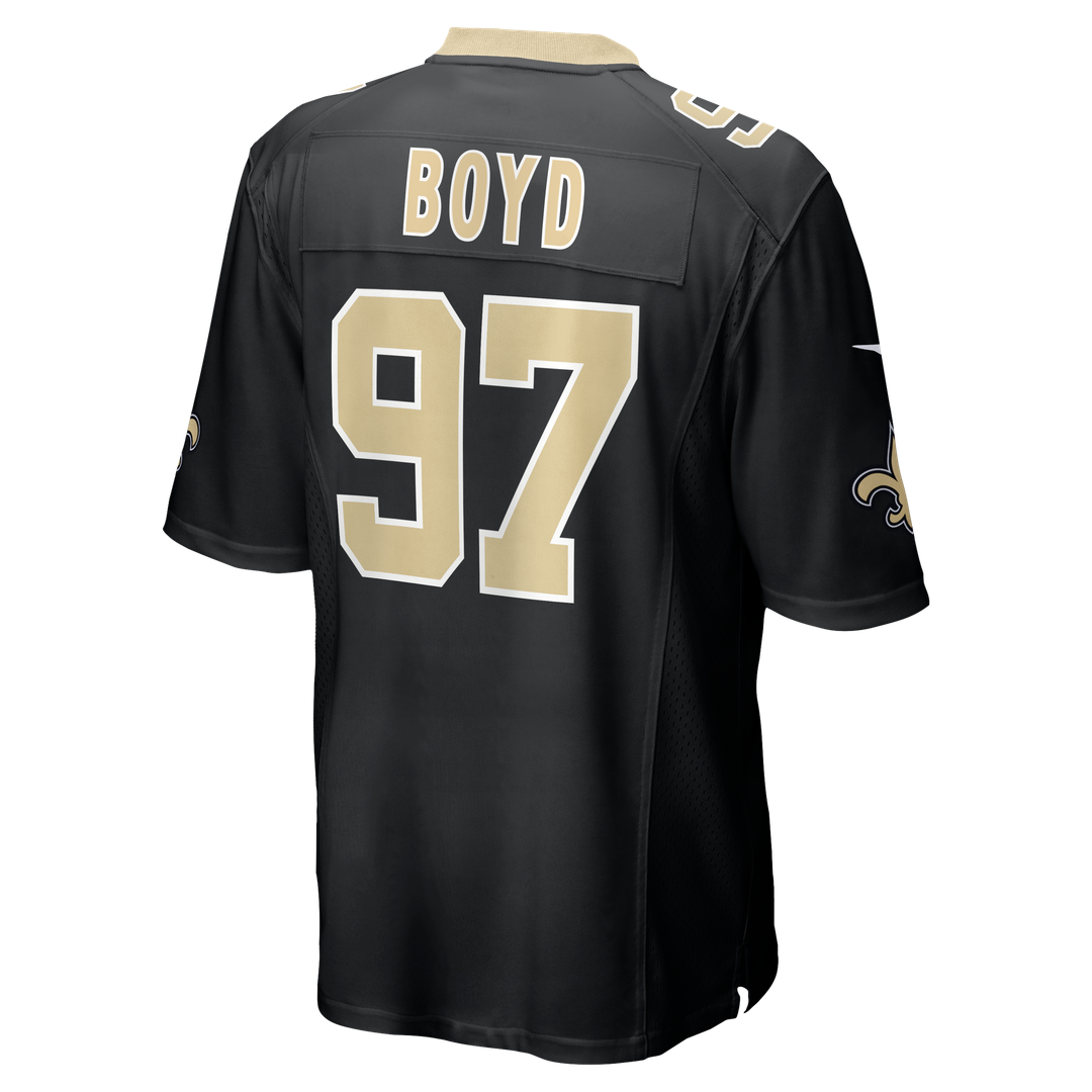 New Orleans Saints Khristian Boyd Nike Game Jersey - Black