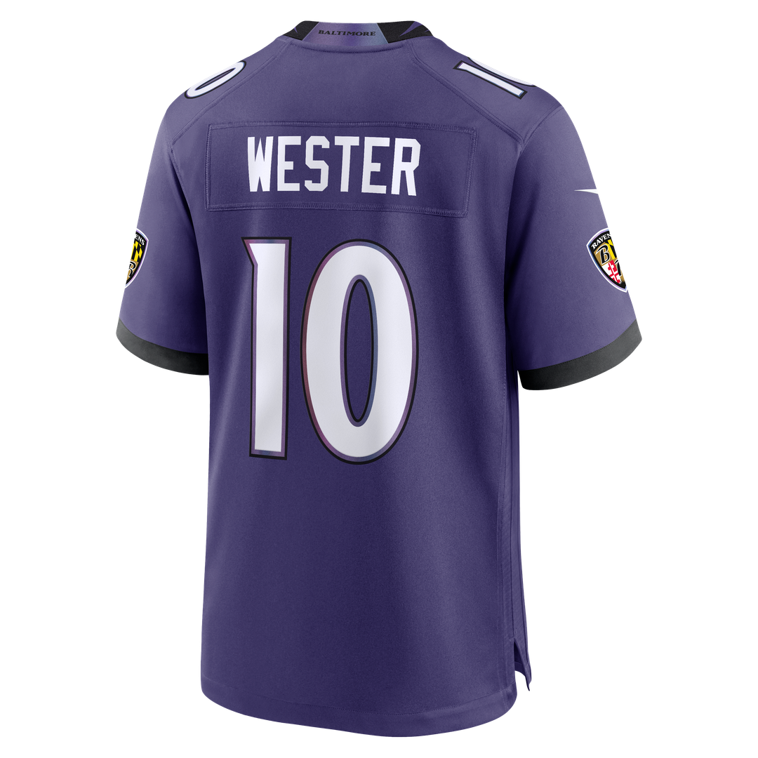 Baltimore Ravens LaJohntay Wester Nike Team Game Jersey - Purple