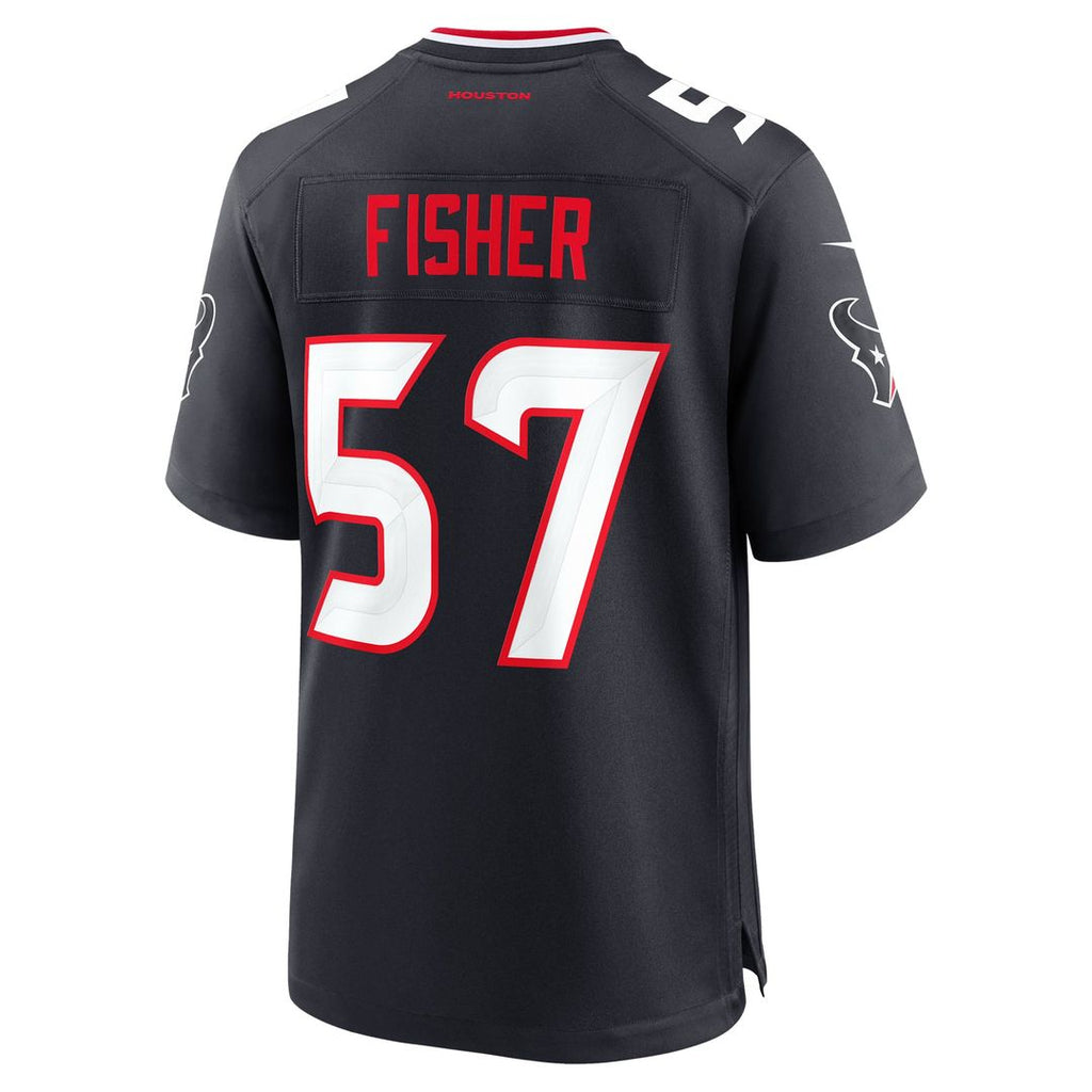 Houston Texans Blake Fisher Nike Team Game Jersey - Navy