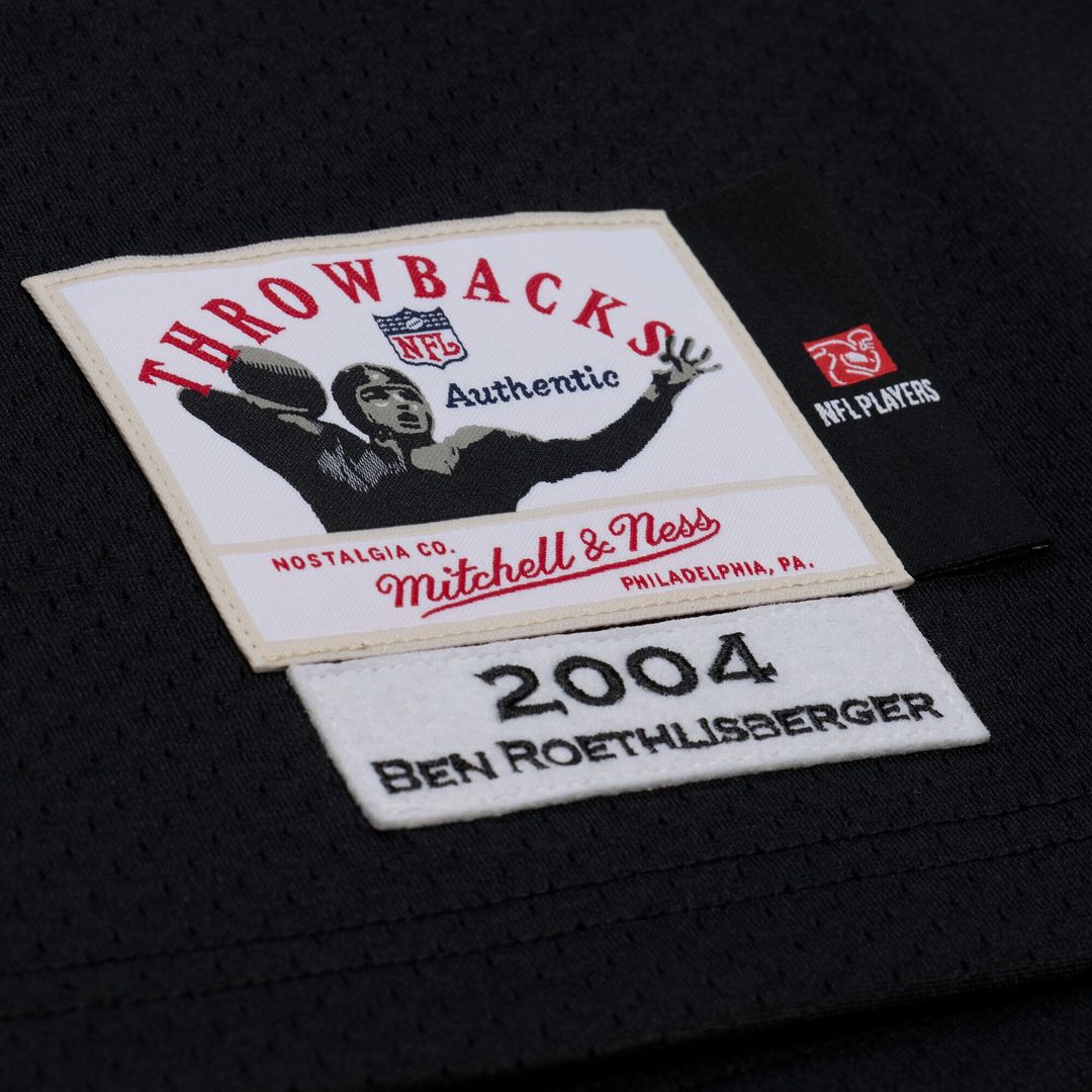 Pittsburgh Steelers Ben Roethlisberger Mitchell & Ness 2004 Authentic Throwback Jersey - Black