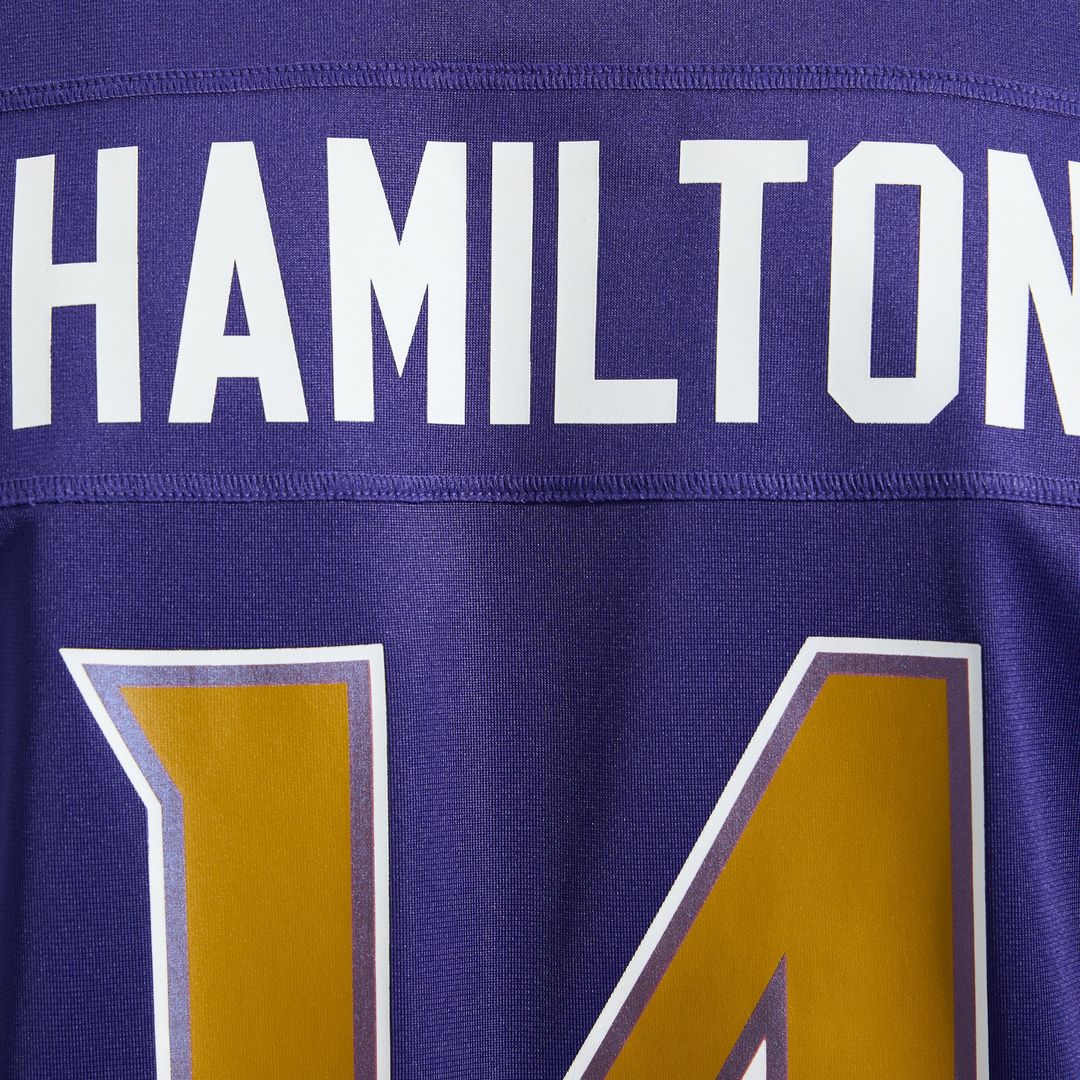 Baltimore Ravens Kyle Hamilton Nike Alternate Game Jersey - Purple