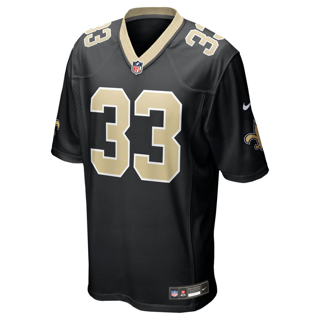 New Orleans Saints Jonas Sanker Nike Team Game Jersey - Black