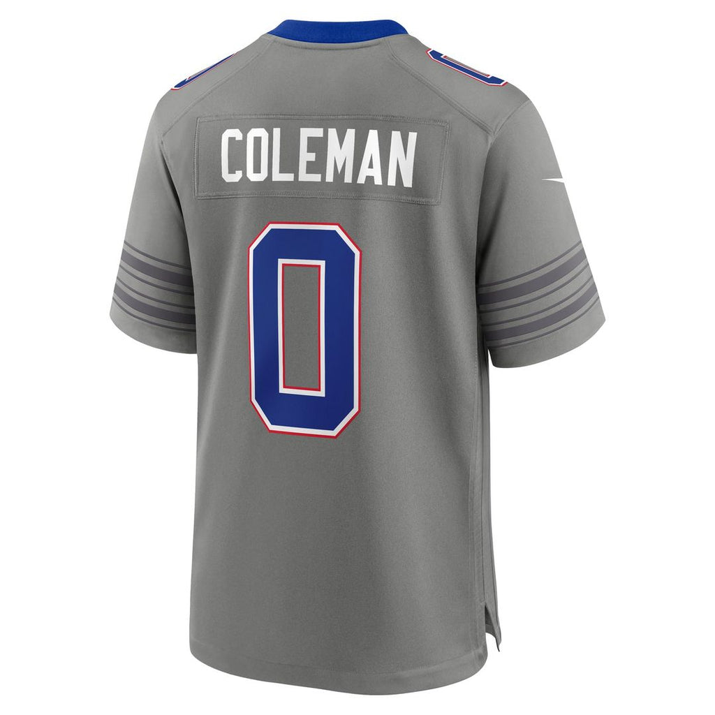 Buffalo Bills Keon Coleman Nike Nickel City Game Jersey - Gray