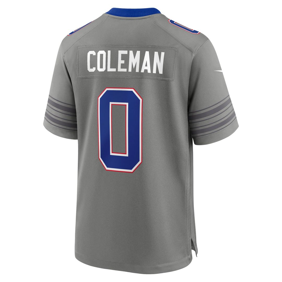 Buffalo Bills Keon Coleman Nike Nickel City Game Jersey - Gray
