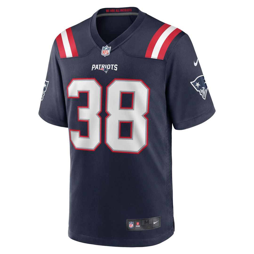 New England Patriots Rhamondre Stevenson Nike Game Jersey - Navy