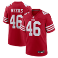 San Francisco 49ers Jon Weeks Nike Team Game Jersey - Scarlet