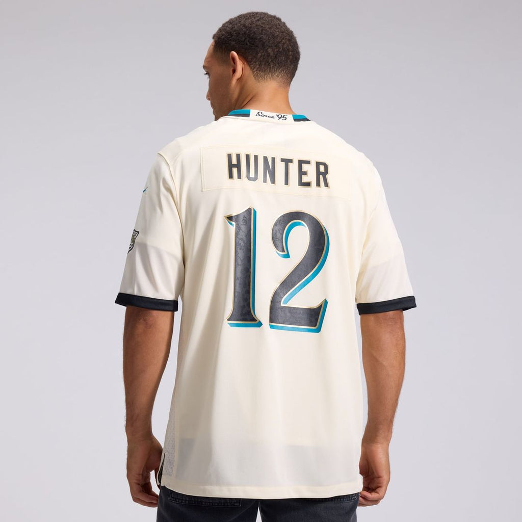 Jacksonville Jaguars Travis Hunter Nike 2026 Rivalries Collection Game Jersey - Natural