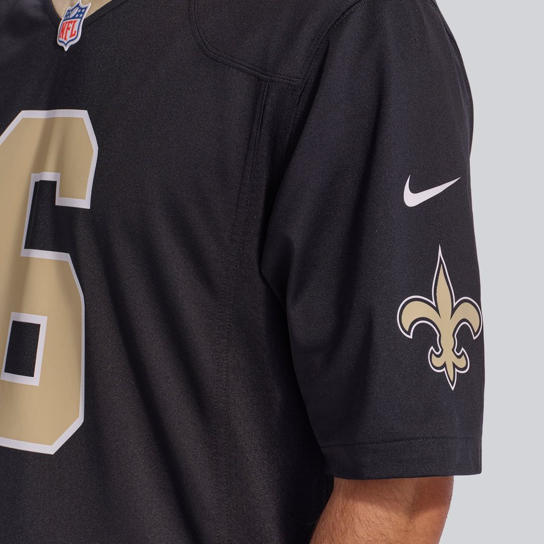 New Orleans Saints Tyler Shough Nike Game Jersey - Black
