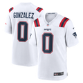 New England Patriots Christian Gonzalez Nike Game Jersey - White