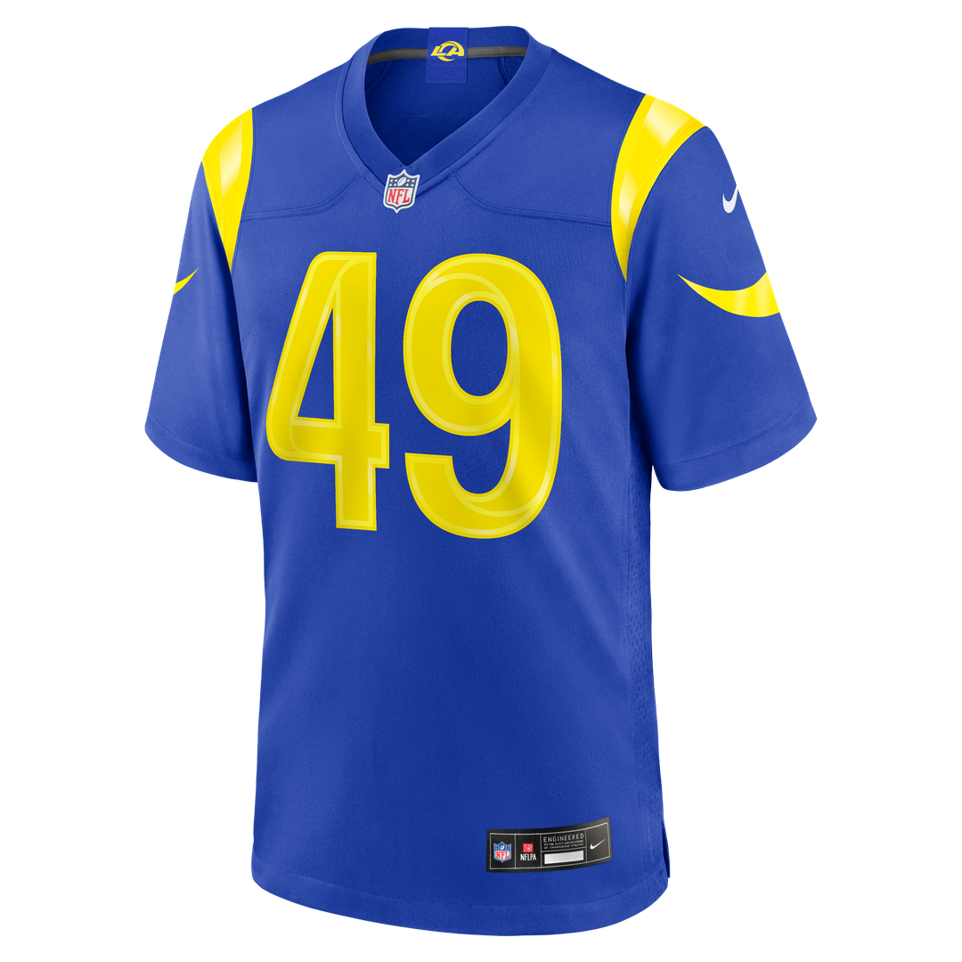 Los Angeles Rams Joe Cardona Nike Team Game Jersey - Royal
