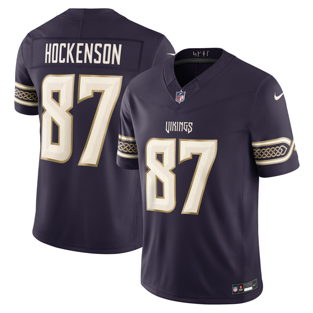 Minnesota Vikings T.J. Hockenson Nike 2026 Rivalries Collection Stitched Limited Jersey - Purple