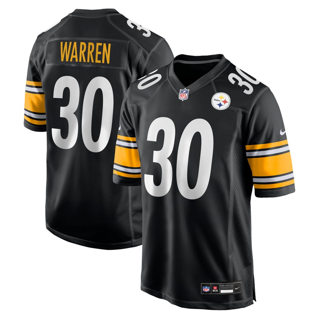 Pittsburgh Steelers Jaylen Warren Nike Game Player Jersey - Black