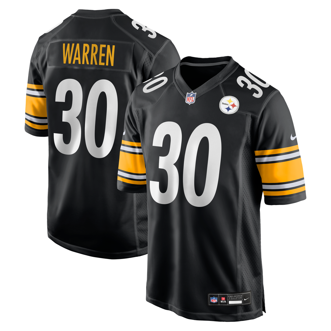 Pittsburgh Steelers Jaylen Warren Nike Game Player Jersey - Black