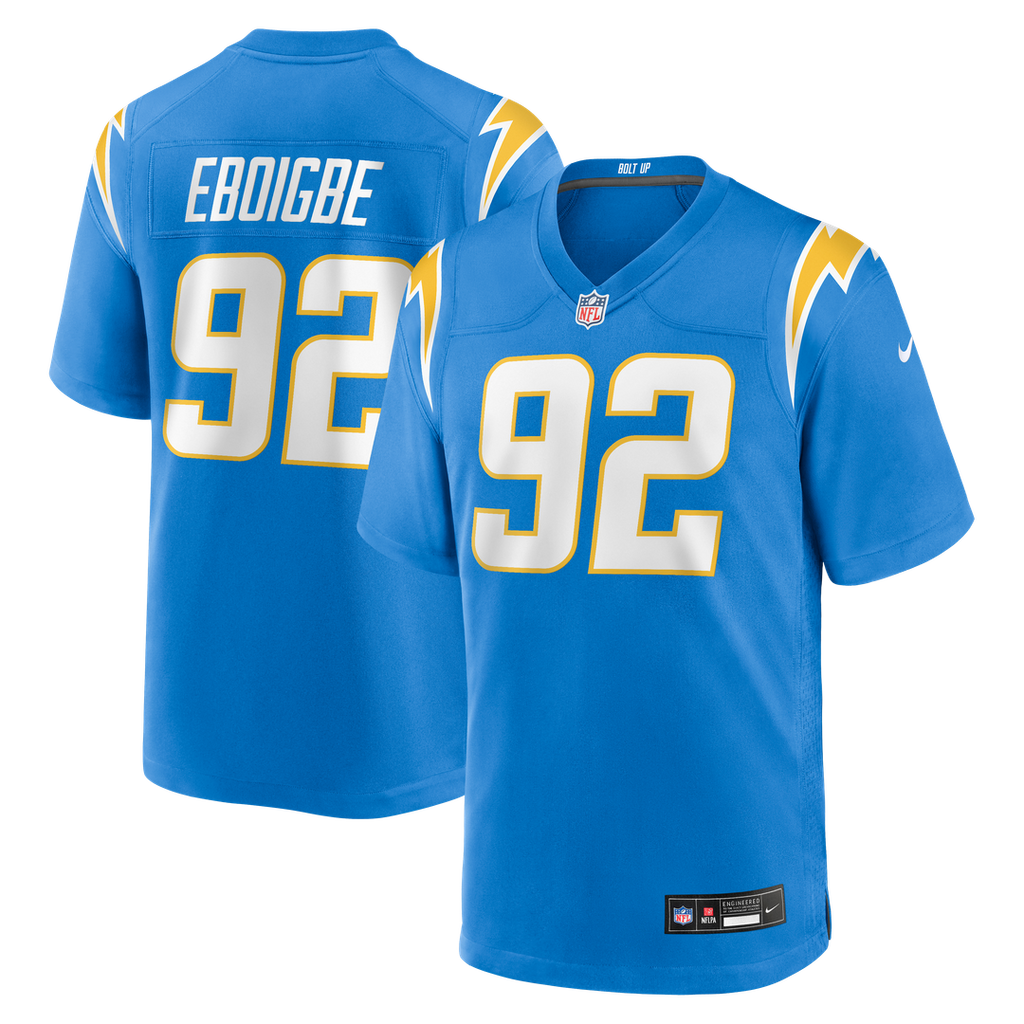 Los Angeles Chargers Justin Eboigbe Nike Team Game Jersey - Powder Blue
