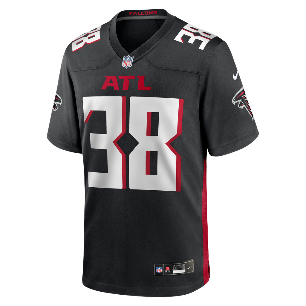Atlanta Falcons Nathan Carter Nike Team Game Jersey - Black