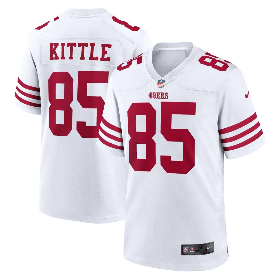 San Francisco 49ers George Kittle Nike Player Game Jersey - White