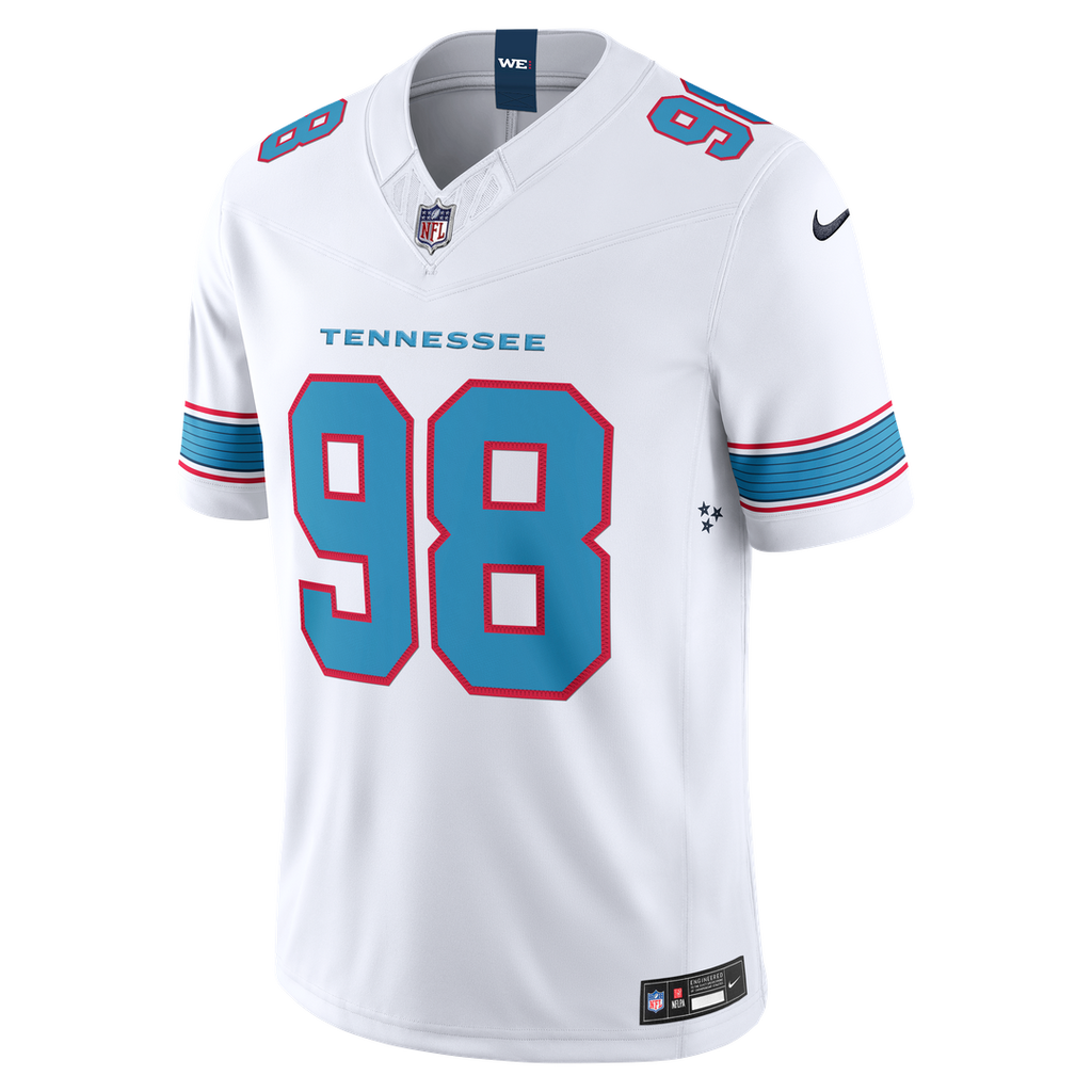 Tennessee Titans Jeffery Simmons Nike Vapor F.U.S.E. Stitched Limited Jersey - White
