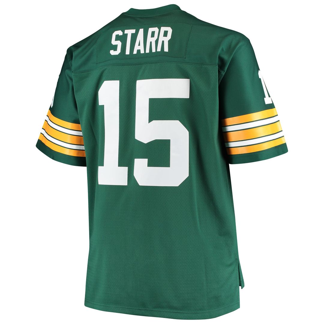 Green Bay Packers Bart Starr Mitchell & Ness Big & Tall 1968 Retired Player Replica Jersey - Green