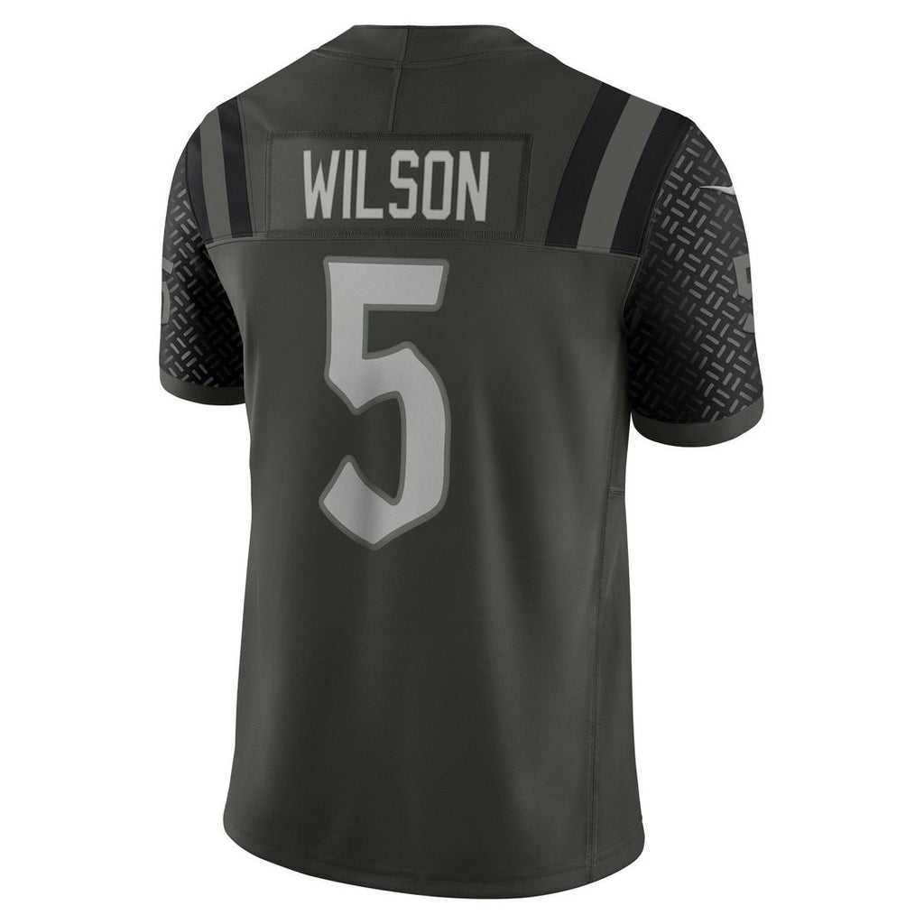 New York Jets Garrett Wilson Nike Rivalries Collection Stitched Limited Jersey - Green