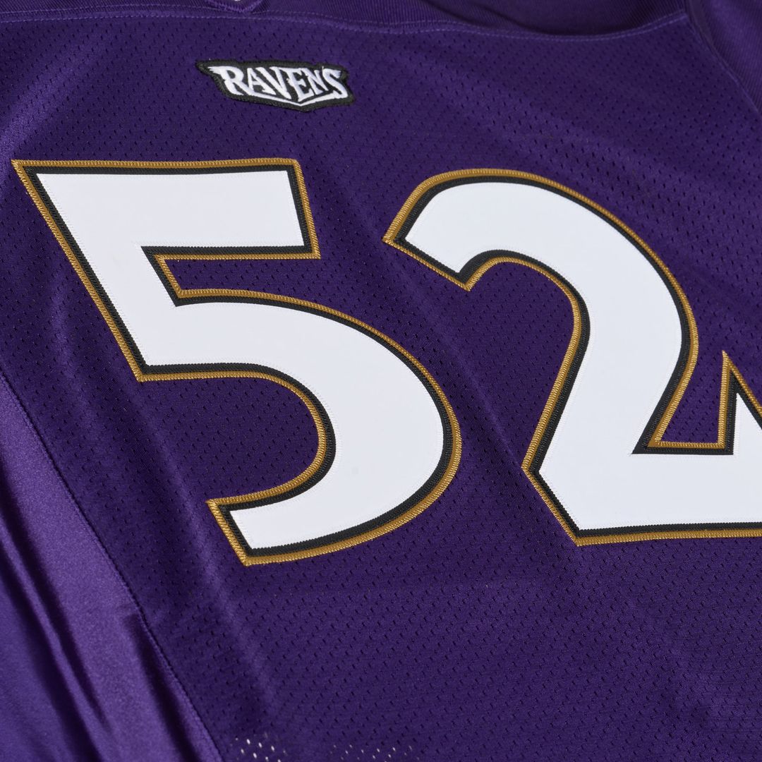 Baltimore Ravens Ray Lewis Mitchell & Ness 1996 Authentic Throwback Jersey - Purple