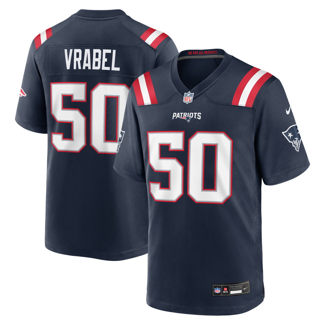 New England Patriots Mike Vrabel Nike Retired Player Game Jersey - White
