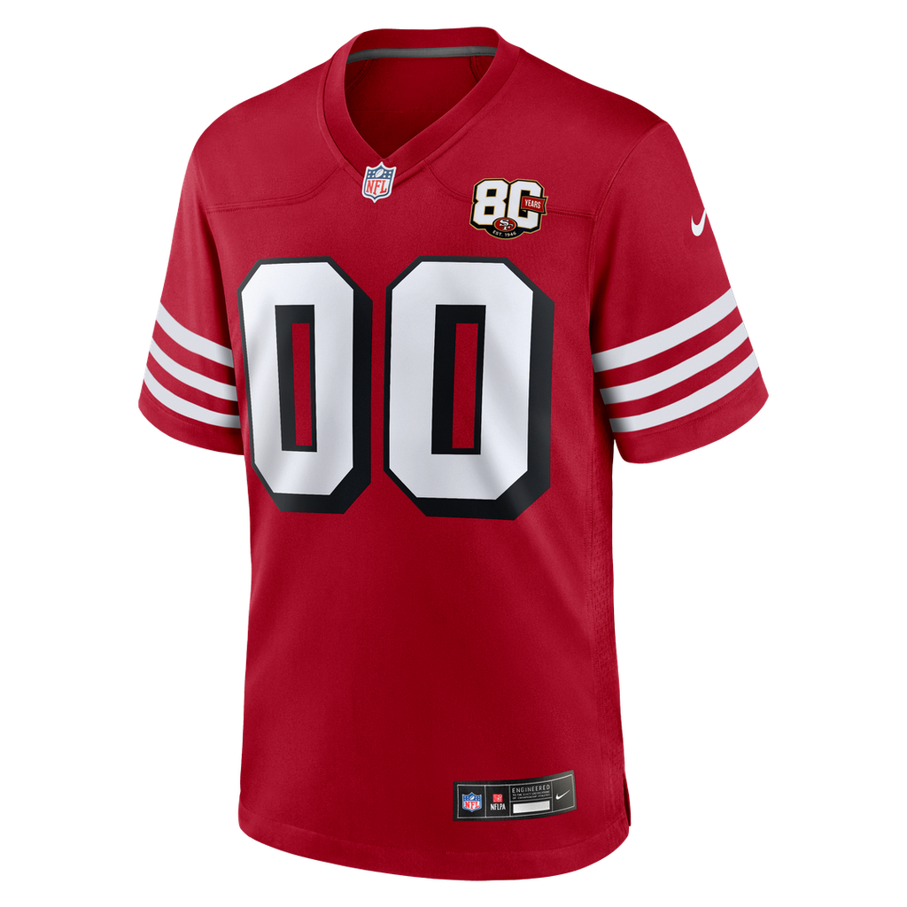 San Francisco 49ers Nike Custom Jersey - Scarlet