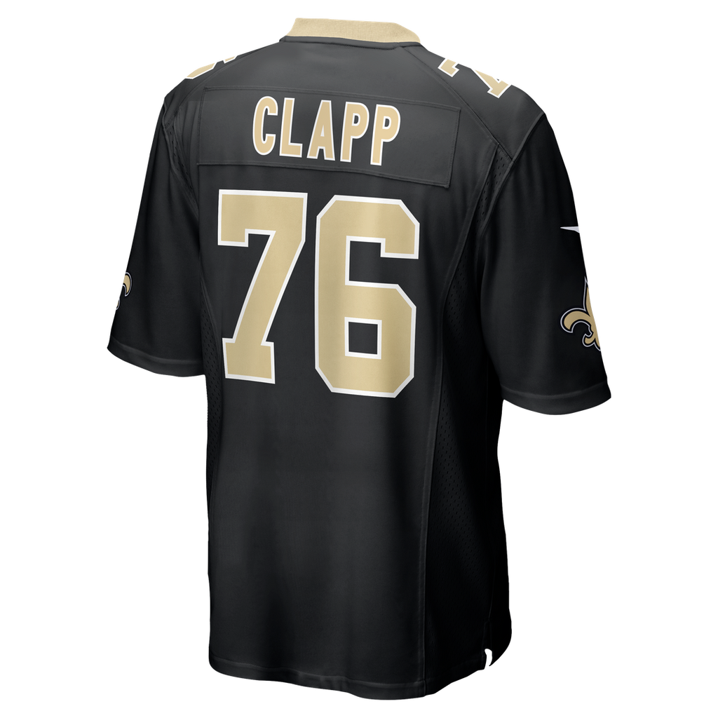 New Orleans Saints Will Clapp Nike Team Game Jersey - Black
