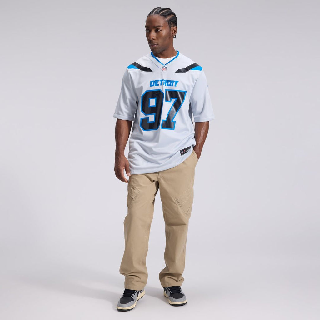 Detroit Lions Aidan Hutchinson Nike 2026 Rivalries Collection Game Jersey - Silver