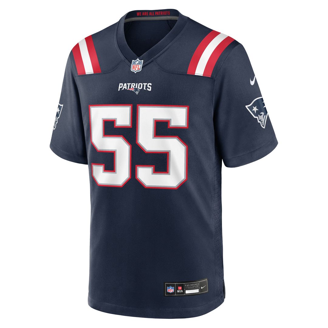 New England Patriots Jared Wilson Nike Team Game Jersey - Navy