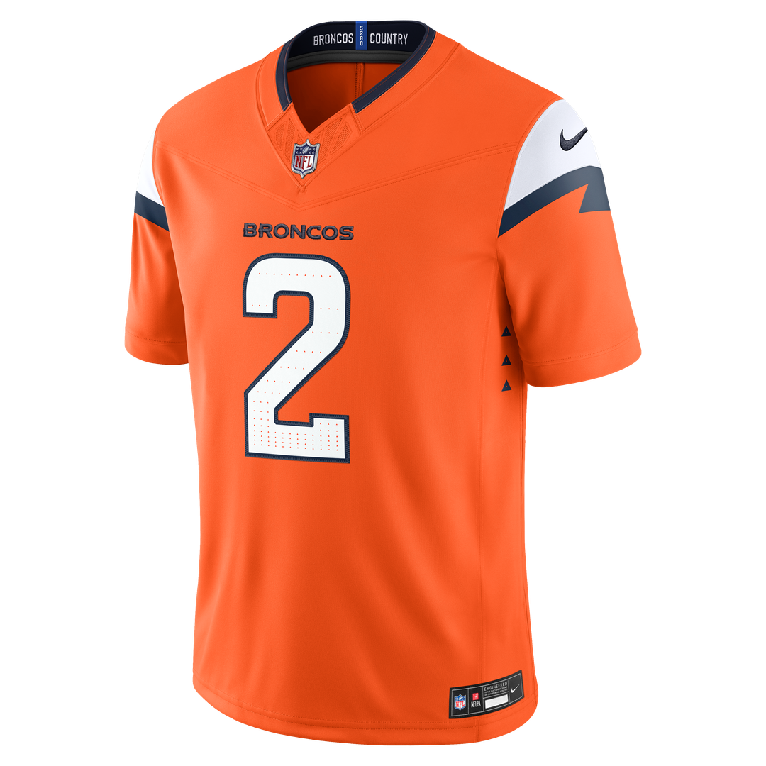 Denver Broncos Pat Surtain II Nike Alternate Vapor F.U.S.E. Stitched Limited Jersey - Navy