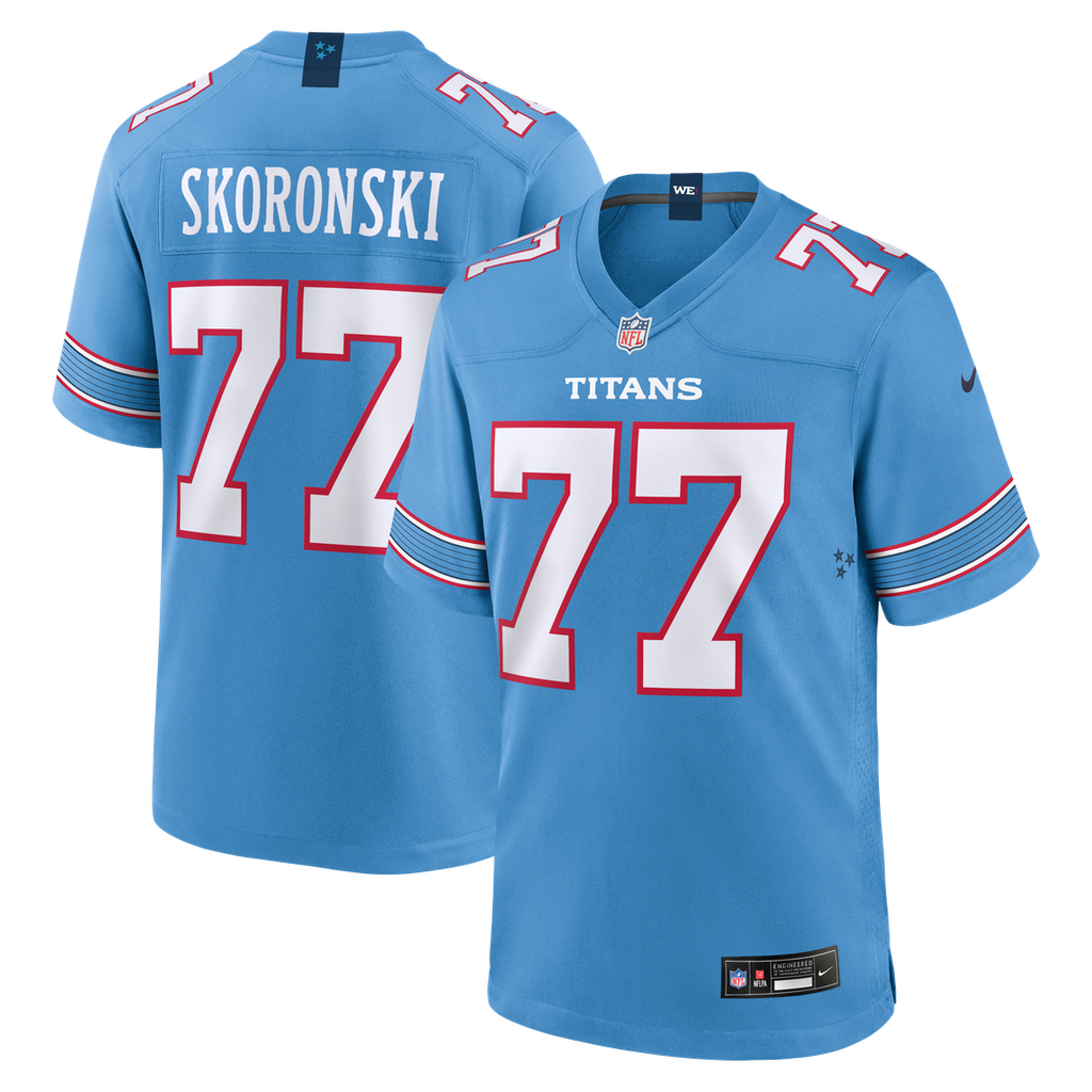 Tennessee Titans Peter Skoronski Nike Game Jersey - Light Blue