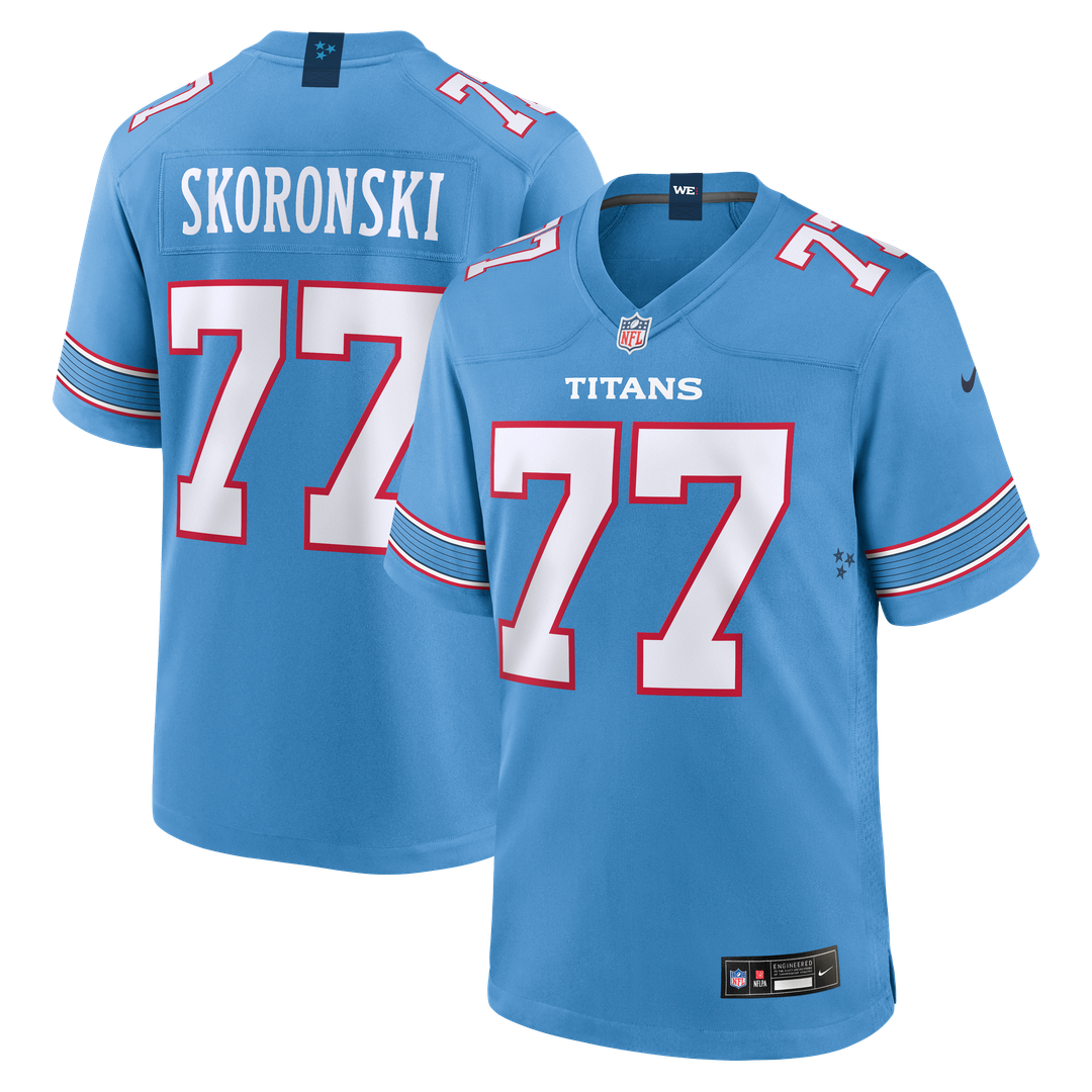 Tennessee Titans Peter Skoronski Nike Game Jersey - Light Blue