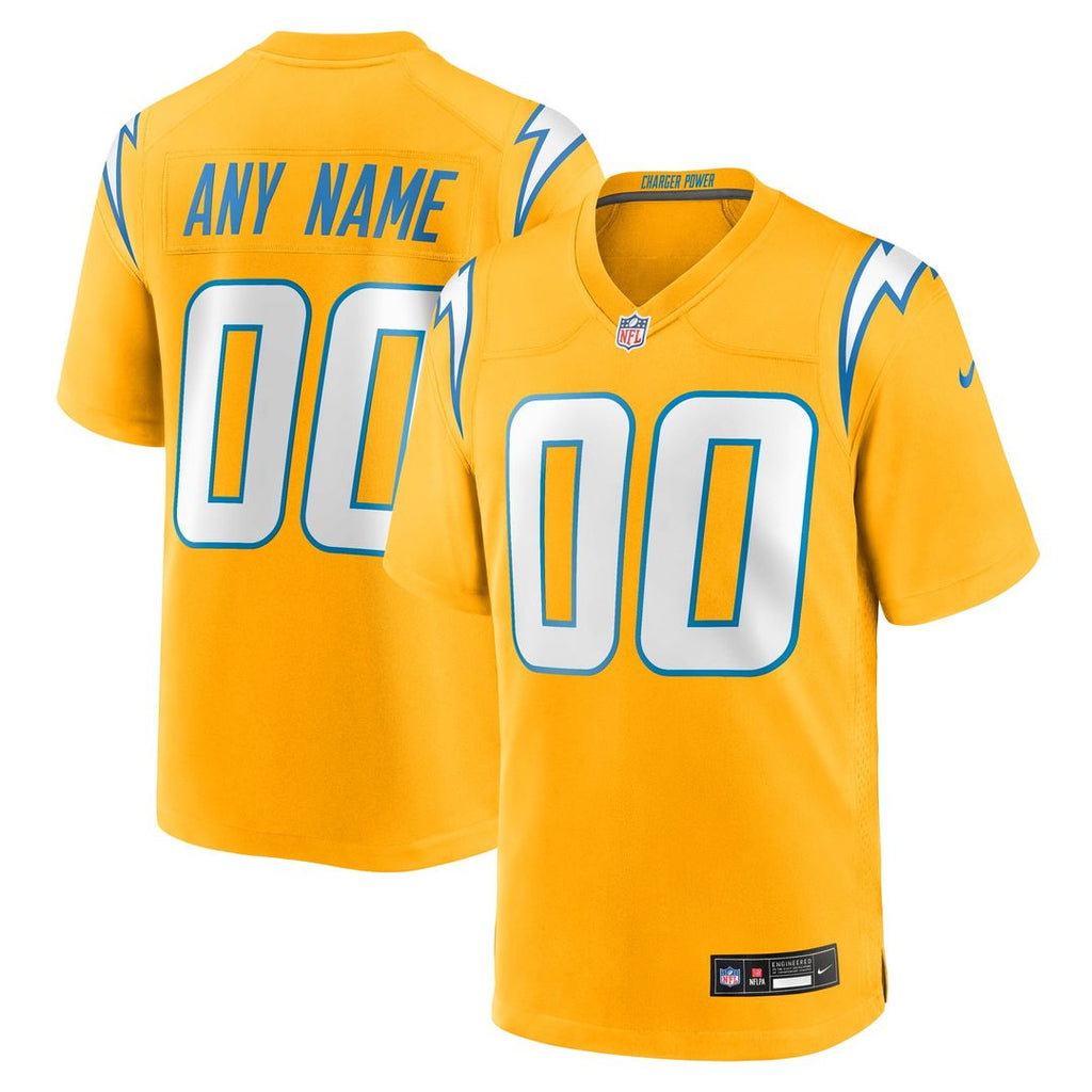 Los Angeles Chargers Nike Alternate Super Chargers Game Custom Jersey - Navy