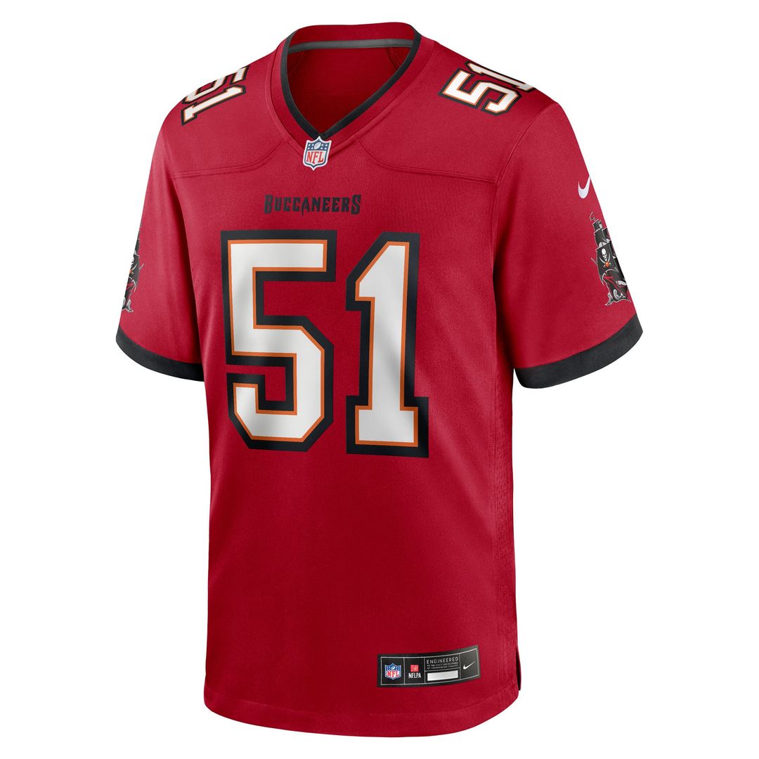 Tampa Bay Buccaneers David Walker Nike Team Game Jersey - Red