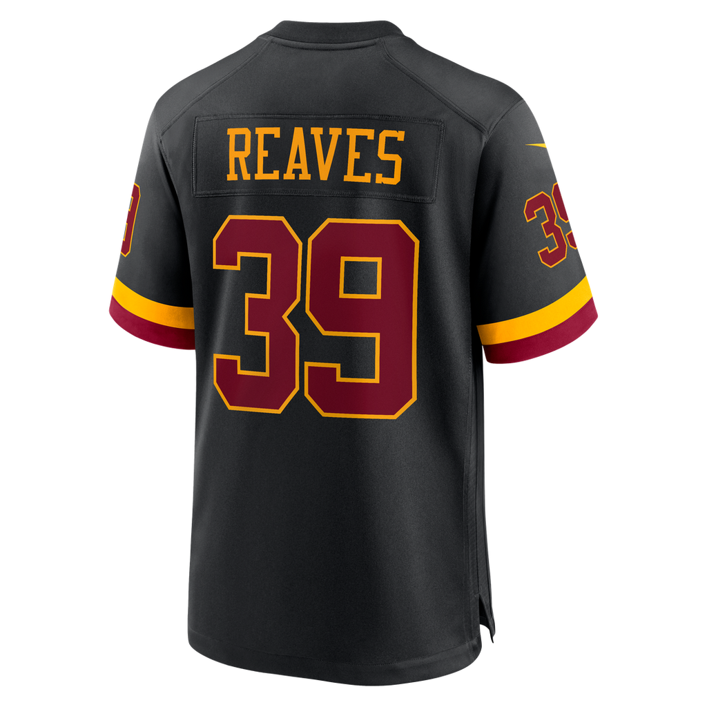 Washington Commanders Jeremy Reaves Nike Hail Raiser Alternate Game Jersey - Black
