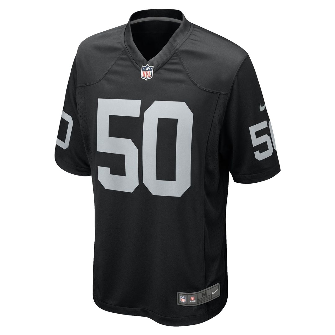 Las Vegas Raiders Jacob Bobenmoyer Nike Game Player Jersey - Black