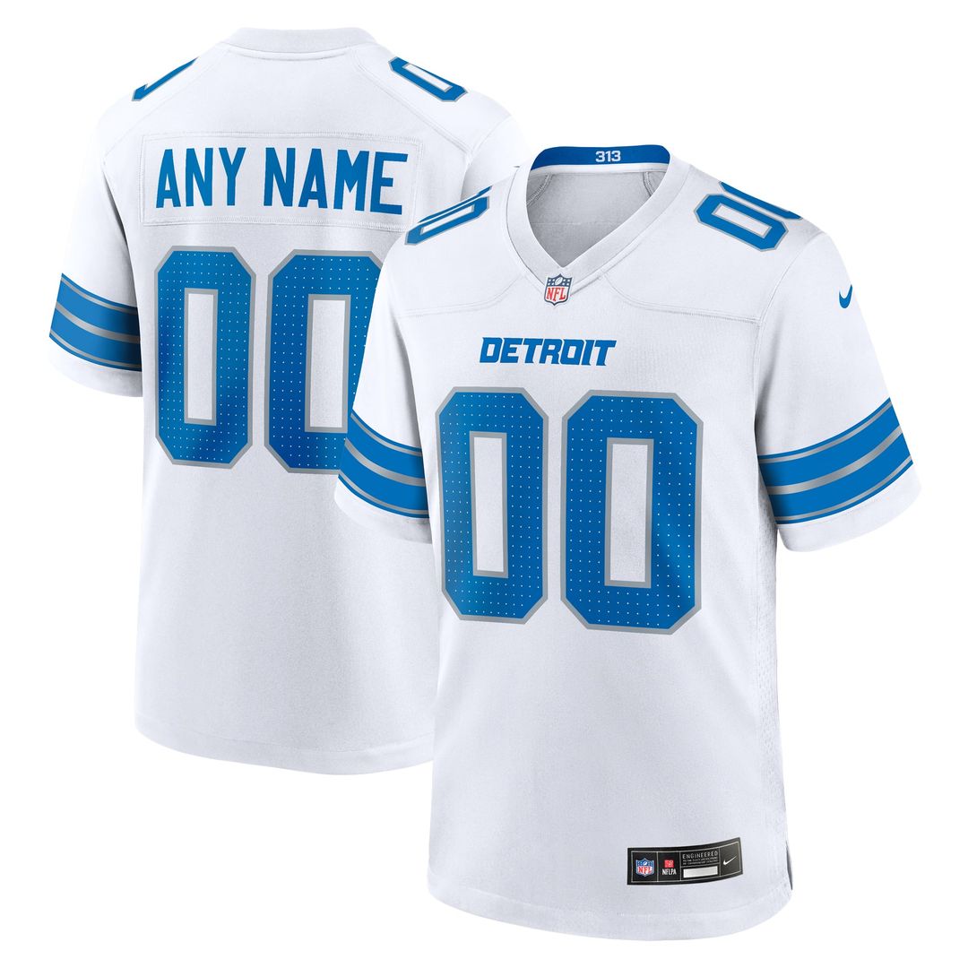 Detroit Lions Nike Alternate Custom Game Jersey - Black