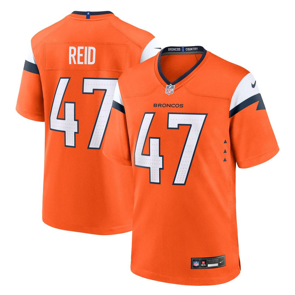 Denver Broncos Karene Reid Nike Team Game Jersey - Orange